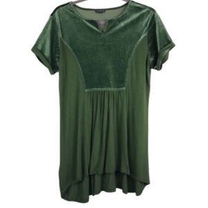 HANNAH green mini dress